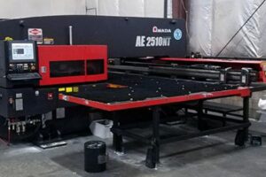 New Amada AE2510NT CNC Turret Punch Press Installed